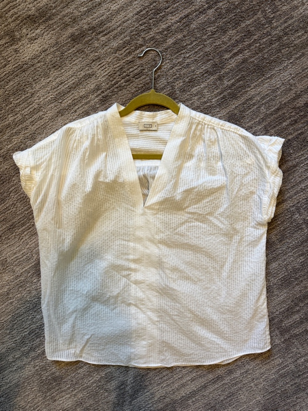 AYR White Cotton Blouse